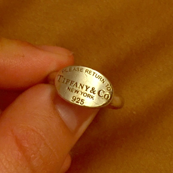 Sterling Silver "Please Return to Tiffany" Ring