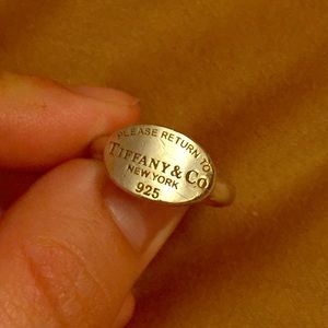Sterling Silver "Please Return to Tiffany" Ring