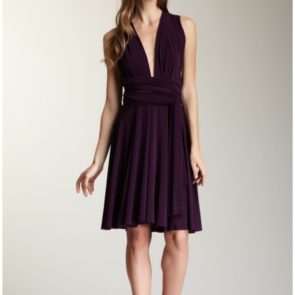 Plum transformer dress