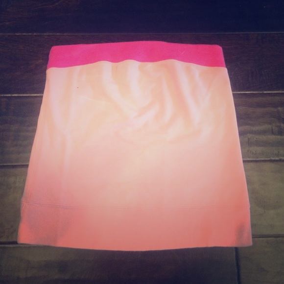 Hot pink and peach tube top