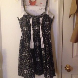 Black Dress w/skulls and flowers