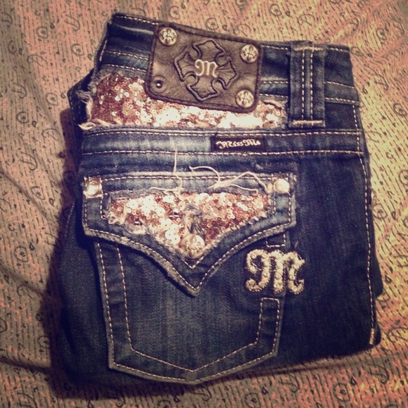 Sequin Miss Me Jeans