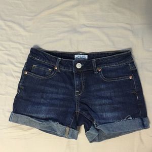 Mid Rise Jean Shorts