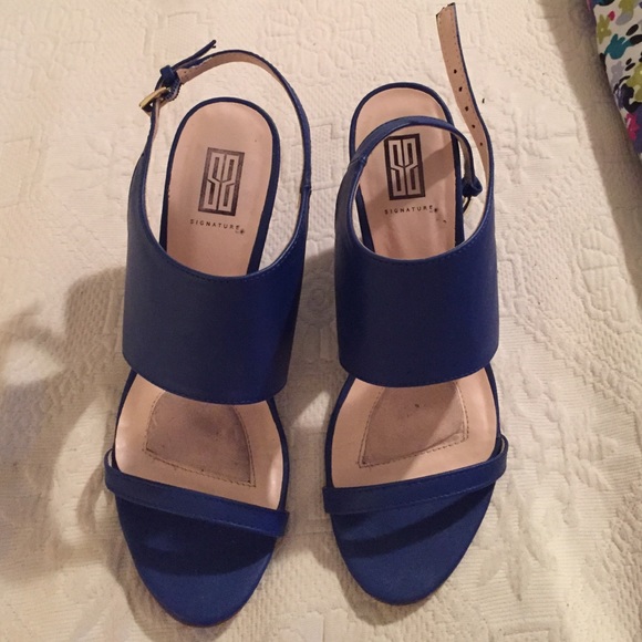 Cobalt blue wedges