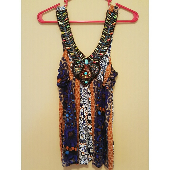 Tribal Sleeveless Top