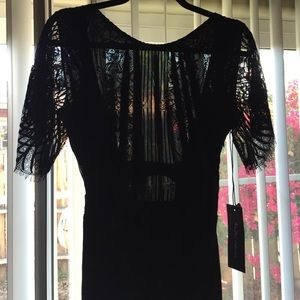 For Love and Lemons little black lace dress