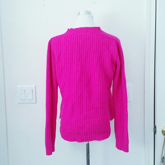 52% off Forever 21 Sweaters - Forever 21 hot pink knitted sweater from Maly's closet on Poshmark