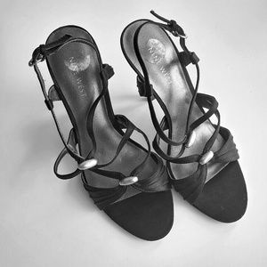 Nine West Strappy Sandals with Pewter Details