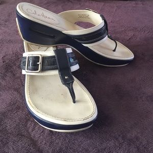 Navy Blue Cole Haan Sandals