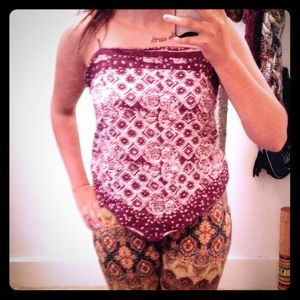 Beautiful purple bandana top