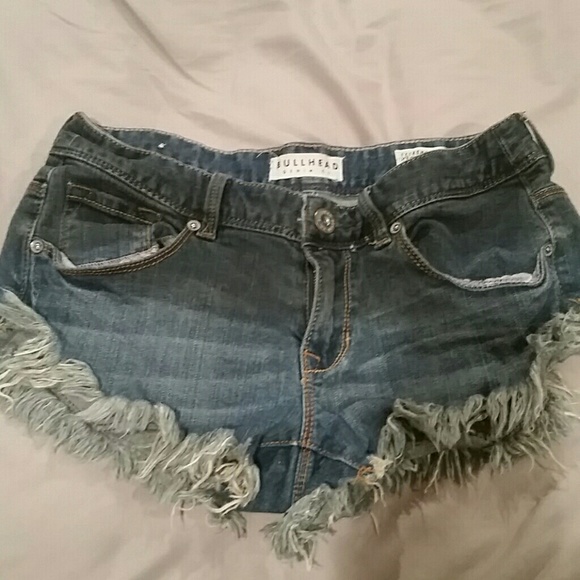 Bullhead Denim Shorts Extreme Fray
