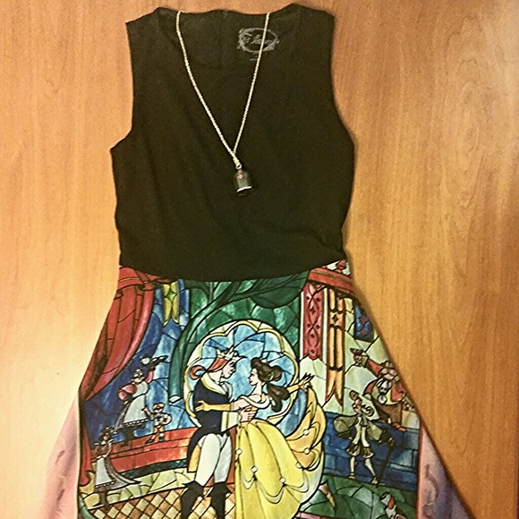 Disney's Beauty and the Beast necklace and dress