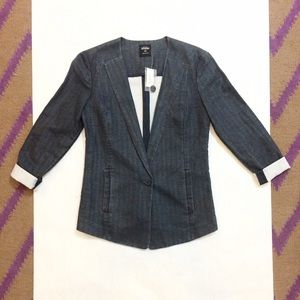 Kate Spade Saturday Dark Chambray Blazer