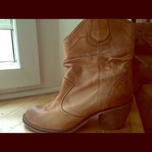 ALDO brown leather boots, Size 37