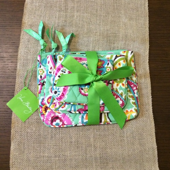 Brand new Vera Bradley cosmetic trio
