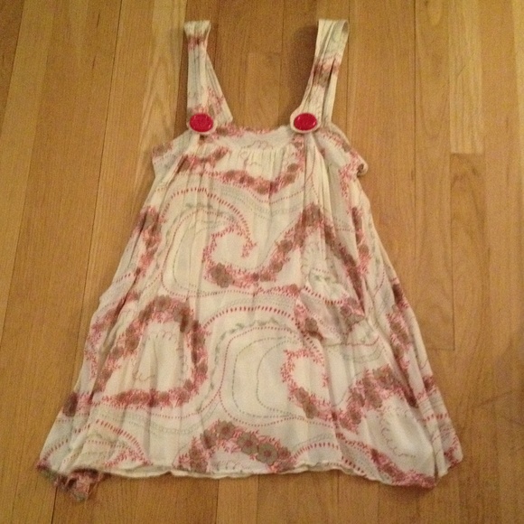 Cream floral dress