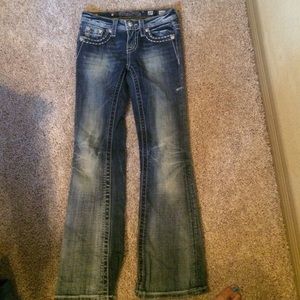 Kids size 10 miss me, boot cut jeans