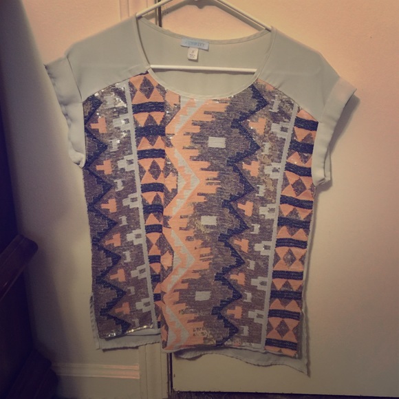 Jun& Ivy sequined blouse
