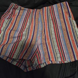 High Waister Tribal Shorts