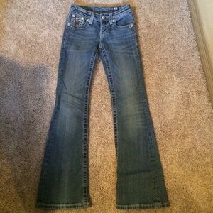 Kids miss me boot cut jeans