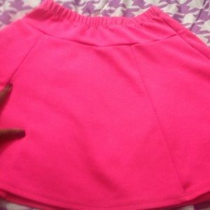 Neon skater skirt