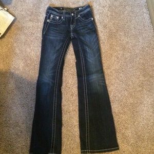 Kids miss me jeans boot cut, dark