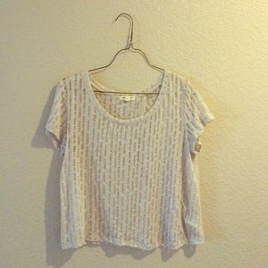Distressed Crop Top from Urban Outfitters
