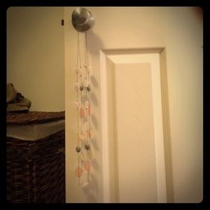 Multi colored beaded silver necklace