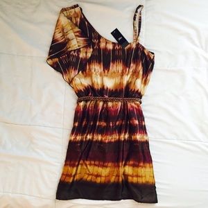 S 2b bebe fall tie dye print dress