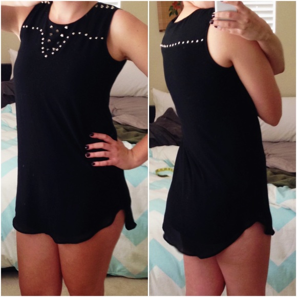 Forever 21 Tops - Studded Black Top