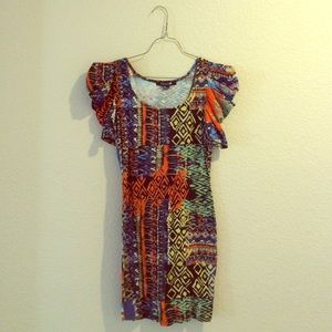 Fitted Aztec Dress