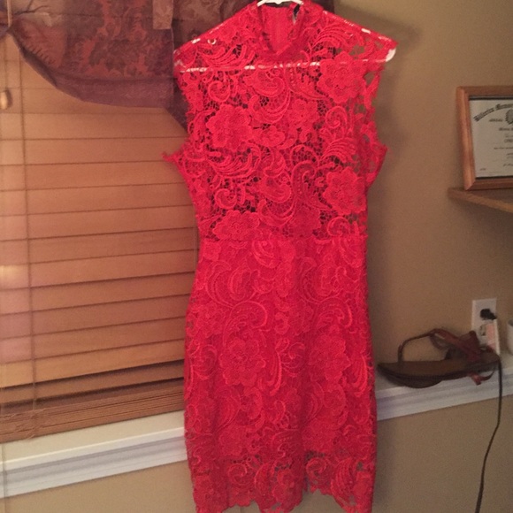 Red Lace Dress