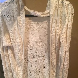 Croche sweater with hood