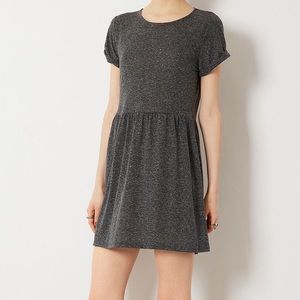 Topshop Speckle Roll Sleeve T-Shirt Dress