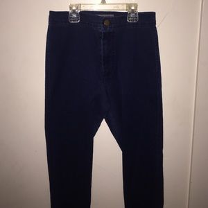 AMERICAN APPAREL DARK BLUE HIGH WAIST JEANS