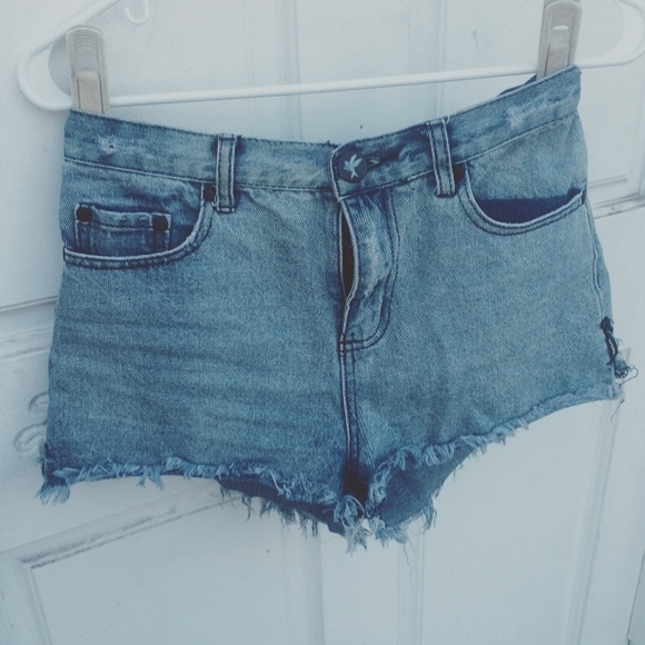 One Teaspoon light denim shorts