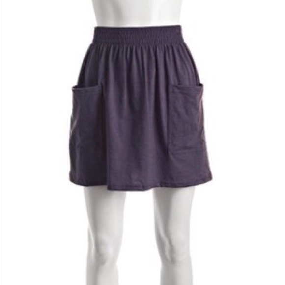 American Apparel Navy Blue Cotton Skirt w/ Pockets - Picture 1 of 1