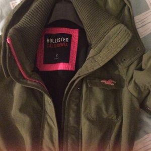 Hollister Co. Green Army Coat