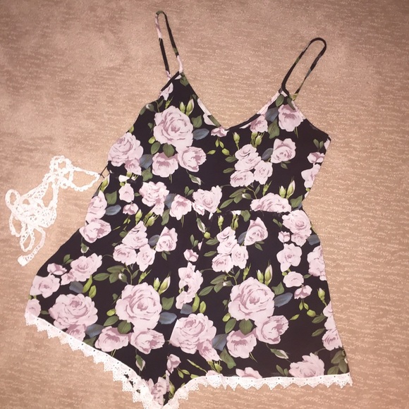 Nasty gal floral romper