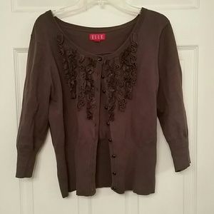 Cute 3/4 sleeve cardigan size m