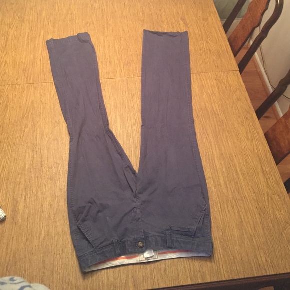 Navy slacks. Perfect for work.