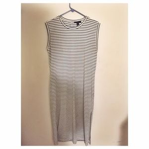 Striped midi dress