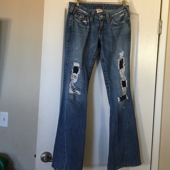 True Religion "Joey" Size 27. Distressed Through. - Picture 3 of 4