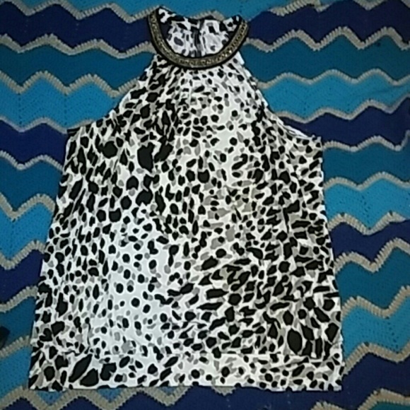 Lane Bryant cheetah halter top