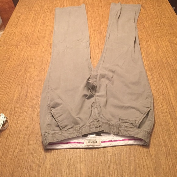 Slate slacks. Perfect for work.