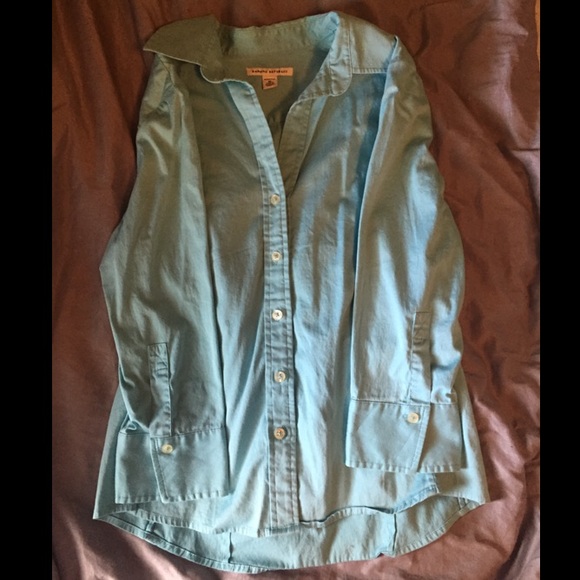 Banana Republic Light blue/turquoise long sleeve.