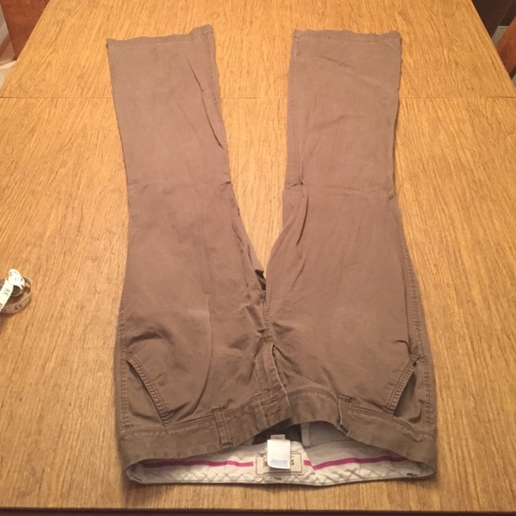 Brown slacks. Perfect for work.