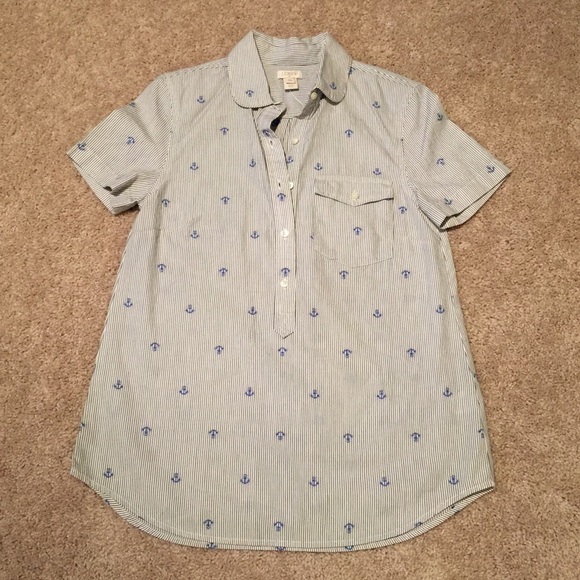 J. Crew Tops - J. Crew Anchor Button Up
