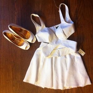 Rehab Criss Cross Crop Top