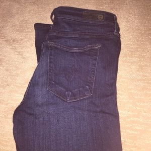 Adriano goldschmied dark blue straight leg jeans